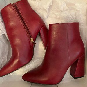 Vince Camuto Burgundy Booties